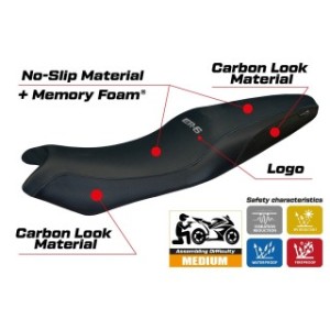 RIVESTIMENTO SELLA TPZ  COMFORT SYSTEM CON LOGO  KAWASAKI ER-6N / ER-6F 2005/2011