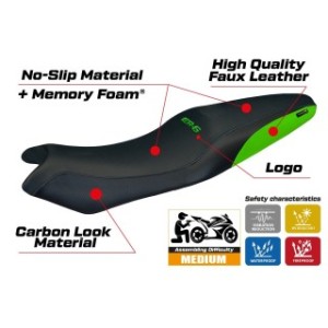 RIVESTIMENTO SELLA TPZ  COMFORT SYSTEM CON LOGO  KAWASAKI ER-6N / ER-6F 2005/2011