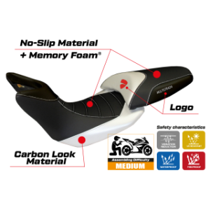 RIVESTIMENTO SELLA TPZ  COMFORT SYSTEM CON LOGO  DUCATI MULTISTRADA 1200 2012/2014
