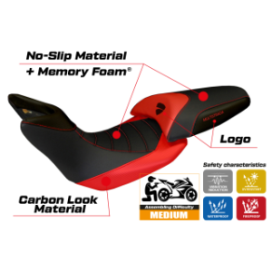 RIVESTIMENTO SELLA TPZ  COMFORT SYSTEM CON LOGO  DUCATI MULTISTRADA 1200 2012/2014