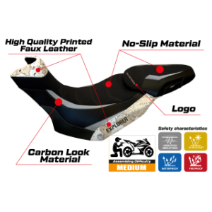 RIVESTIMENTO SELLA TPZ  ULTRAGRIP CON LOGO  DUCATI MULTISTRADA 1200/1260 ENDURO 2016/2021