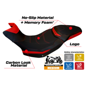 RIVESTIMENTO SELLA TPZ  COMFORT SYSTEM CON LOGO  DUCATI MULTISTRADA 1200/1260 ENDURO 2016/2021