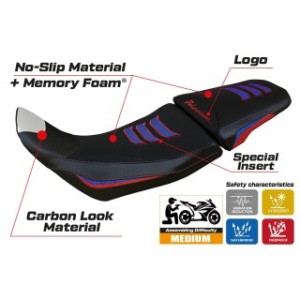 RIVESTIMENTO SELLA TPZ  COMFORT SYSTEM CON LOGO  HONDA AFRICA TWIN 1100 ADVENTURE SPORT 2020/2025