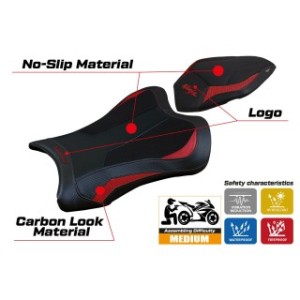 RIVESTIMENTO SELLA TPZ  ULTRAGRIP CON LOGO  KAWASAKI NINJA ZX 10 R 2021/2025