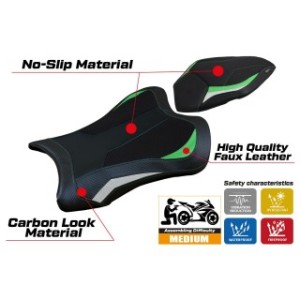 RIVESTIMENTO SELLA TPZ  ULTRAGRIP NO LOGO KAWASAKI NINJA ZX 10 R 2021/2025