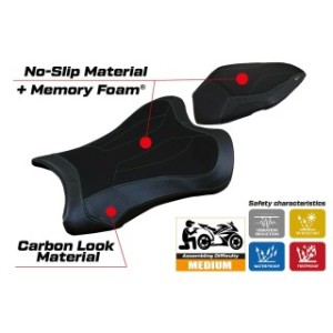 RIVESTIMENTO SELLA TPZ  COMFORT SYSTEM NO LOGO KAWASAKI NINJA ZX 10 R 2021/2025