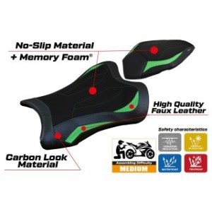 RIVESTIMENTO SELLA TPZ  COMFORT SYSTEM NO LOGO KAWASAKI NINJA ZX 10 R 2021/2025