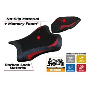 RIVESTIMENTO SELLA TPZ  COMFORT SYSTEM NO LOGO KAWASAKI NINJA ZX 10 R 2021/2025