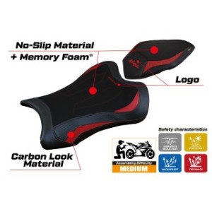 RIVESTIMENTO SELLA TPZ  COMFORT SYSTEM CON LOGO  KAWASAKI NINJA ZX 10 R 2021/2025