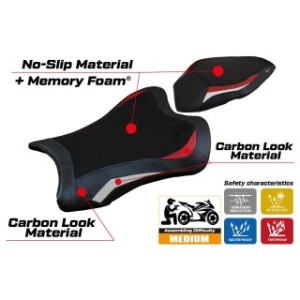 RIVESTIMENTO SELLA TPZ  COMFORT SYSTEM NO LOGO KAWASAKI NINJA ZX 10 R 2021/2025