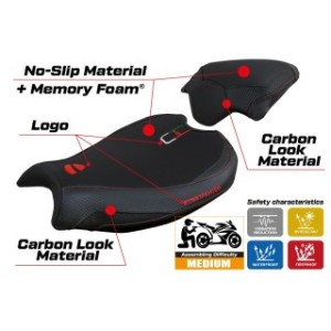 RIVESTIMENTO SELLA TPZ  COMFORT SYSTEM CON LOGO  DUCATI STREETFIGHTER V2 2022/2024