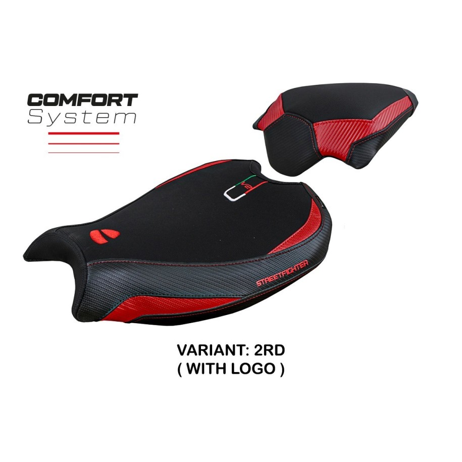 RIVESTIMENTO SELLA TPZ  COMFORT SYSTEM CON LOGO  DUCATI STREETFIGHTER V2 2022/2024