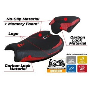 RIVESTIMENTO SELLA TPZ  COMFORT SYSTEM CON LOGO  DUCATI STREETFIGHTER V2 2022/2024