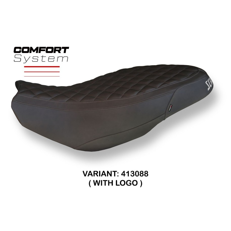 RIVESTIMENTO SELLA TPZ  COMFORT SYSTEM CON LOGO  DUCATI SCRAMBLER 400/800/1100 2015/2024
