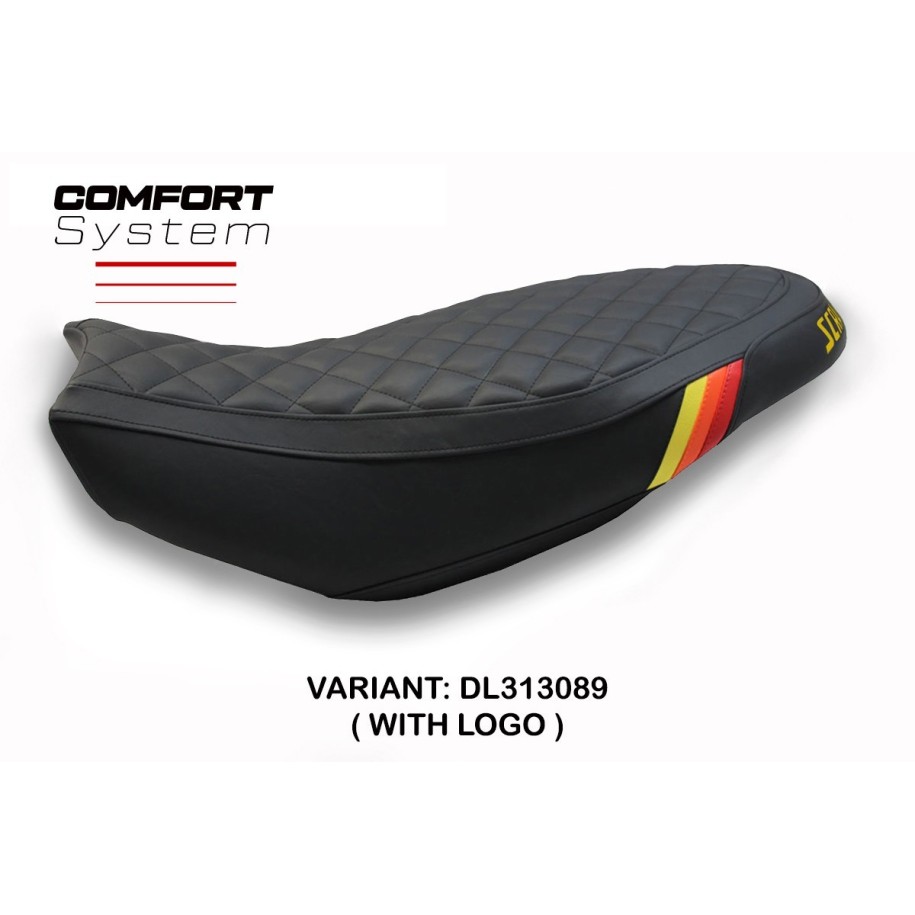 RIVESTIMENTO SELLA TPZ  COMFORT SYSTEM CON LOGO  DUCATI SCRAMBLER 400/800/1100 2015/2024
