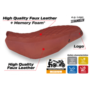 RIVESTIMENTO SELLA TPZ  COMFORT SYSTEM CON LOGO  DUCATI SCRAMBLER 400/800/1100 2015/2024