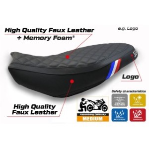 RIVESTIMENTO SELLA TPZ  COMFORT SYSTEM CON LOGO  DUCATI SCRAMBLER 400/800/1100 2015/2024