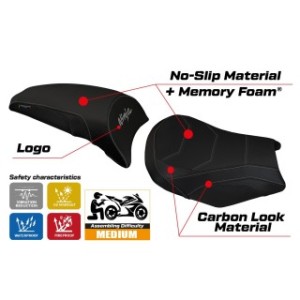 RIVESTIMENTO SELLA TPZ  COMFORT SYSTEM CON LOGO  KAWASAKI NINJA 650 2017/2025