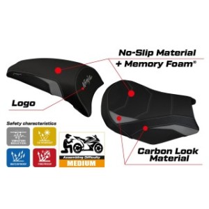 RIVESTIMENTO SELLA TPZ  COMFORT SYSTEM CON LOGO  KAWASAKI NINJA 650 2017/2025
