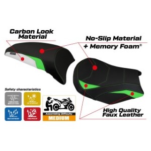 RIVESTIMENTO SELLA TPZ  COMFORT SYSTEM NO LOGO KAWASAKI NINJA 650 2017/2025