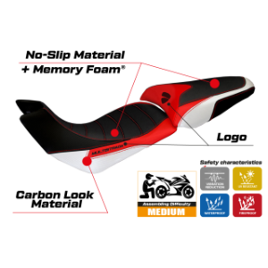 RIVESTIMENTO SELLA TPZ  COMFORT SYSTEM CON LOGO  DUCATI MULTISTRADA 1200 2012/2014