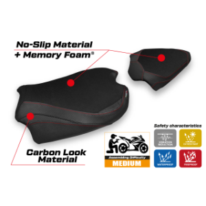 RIVESTIMENTO SELLA TPZ  COMFORT SYSTEM NO LOGO DUCATI STREETFIGHTER V4 2020/2024