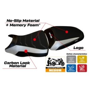 RIVESTIMENTO SELLA TPZ  COMFORT SYSTEM CON LOGO  KAWASAKI ER-6N / ER-6F 2012/2016