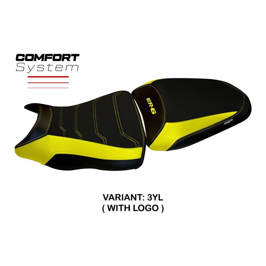 RIVESTIMENTO SELLA TPZ  COMFORT SYSTEM CON LOGO  KAWASAKI ER-6N / ER-6F 2012/2016