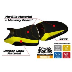 RIVESTIMENTO SELLA TPZ  COMFORT SYSTEM CON LOGO  KAWASAKI ER-6N / ER-6F 2012/2016