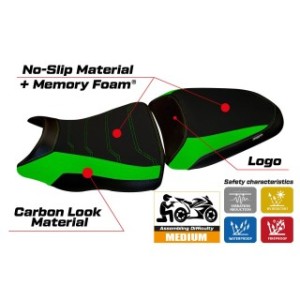 RIVESTIMENTO SELLA TPZ  COMFORT SYSTEM CON LOGO  KAWASAKI ER-6N / ER-6F 2012/2016