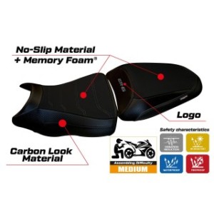 RIVESTIMENTO SELLA TPZ  COMFORT SYSTEM CON LOGO  KAWASAKI ER-6N / ER-6F 2012/2016