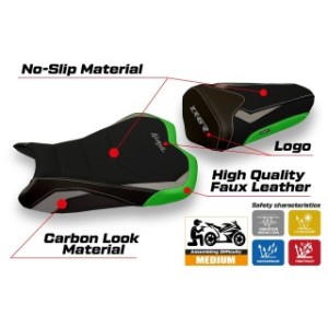 RIVESTIMENTO SELLA TPZ  ULTRAGRIP CON LOGO  KAWASAKI NINJA ZX 6 R 2009/2012