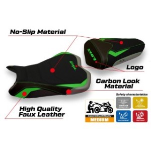 RIVESTIMENTO SELLA TPZ  ULTRAGRIP CON LOGO  KAWASAKI NINJA ZX 6 R 2009/2012