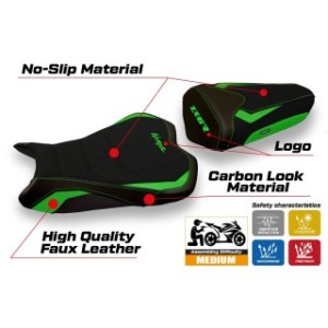 RIVESTIMENTO SELLA TPZ  ULTRAGRIP CON LOGO  KAWASAKI NINJA ZX 6 R 2009/2012
