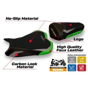 RIVESTIMENTO SELLA TPZ  ULTRAGRIP CON LOGO  KAWASAKI NINJA ZX 10 R 2008/2010