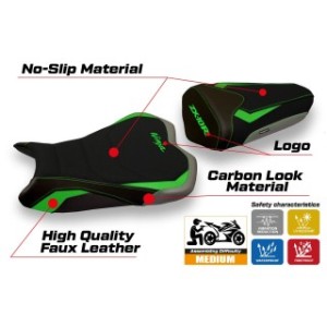 RIVESTIMENTO SELLA TPZ  ULTRAGRIP CON LOGO  KAWASAKI NINJA ZX 10 R 2008/2010