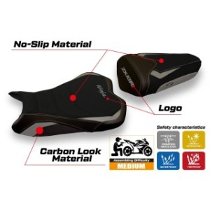 RIVESTIMENTO SELLA TPZ  ULTRAGRIP CON LOGO  KAWASAKI NINJA ZX 10 R 2008/2010