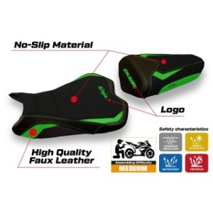 RIVESTIMENTO SELLA TPZ  ULTRAGRIP CON LOGO  KAWASAKI NINJA ZX 10 R 2008/2010