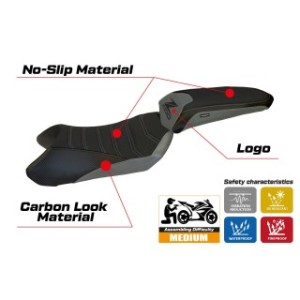 RIVESTIMENTO SELLA TPZ  ULTRAGRIP CON LOGO  KAWASAKI Z 1000 SX 2011/2016