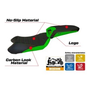 RIVESTIMENTO SELLA TPZ  ULTRAGRIP CON LOGO  KAWASAKI Z 1000 SX 2011/2016