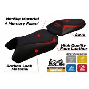 RIVESTIMENTO SELLA TPZ  COMFORT SYSTEM CON LOGO  KAWASAKI NINJA 1000 SX 2020/2024