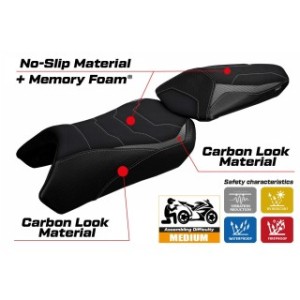 RIVESTIMENTO SELLA TPZ  COMFORT SYSTEM NO LOGO KAWASAKI NINJA 1000 SX 2020/2024