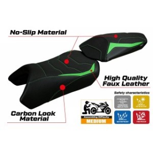 RIVESTIMENTO SELLA TPZ  ULTRAGRIP NO LOGO KAWASAKI NINJA 1000 SX 2020/2024