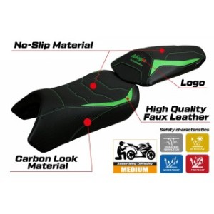 RIVESTIMENTO SELLA TPZ  ULTRAGRIP CON LOGO  KAWASAKI NINJA 1000 SX 2020/2024