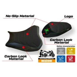 RIVESTIMENTO SELLA TPZ  ULTRAGRIP CON LOGO  KAWASAKI Z 900 2017/2024