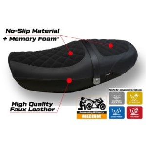 RIVESTIMENTO SELLA TPZ  COMFORT SYSTEM NO LOGO KAWASAKI Z 900 RS 2018/2025