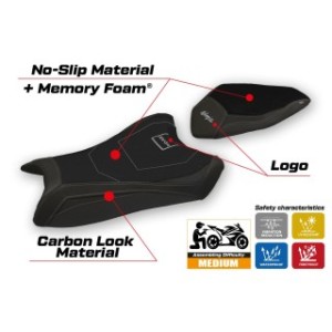 RIVESTIMENTO SELLA TPZ  COMFORT SYSTEM CON LOGO  KAWASAKI NINJA ZX 6 R 2019/2025