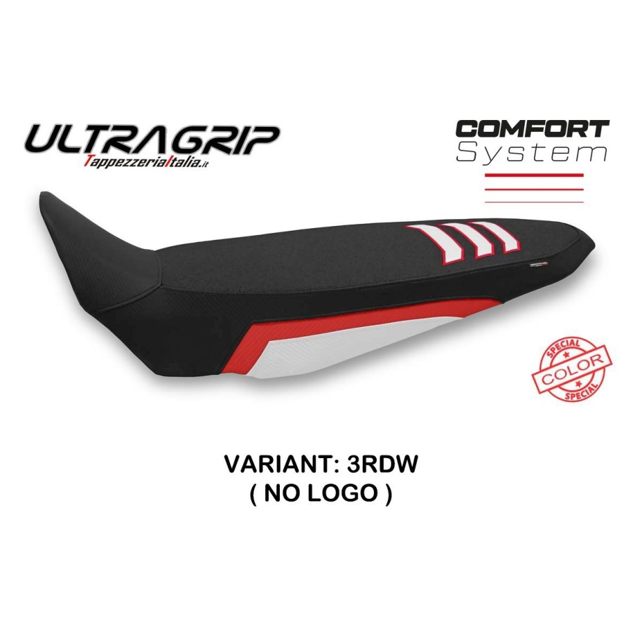 RIVESTIMENTO SELLA TPZ  COMFORT SYSTEM PER SELLA INTERA UNICA NO LOGO YAMAHA TENERE 700 2019/2020, ROSSO-BIANCO