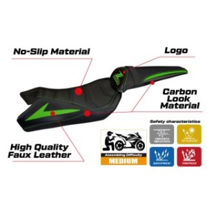 RIVESTIMENTO SELLA TPZ  ULTRAGRIP CON LOGO  KAWASAKI Z 1000 2010/2013