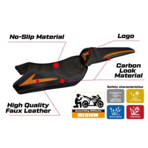 RIVESTIMENTO SELLA TPZ  ULTRAGRIP CON LOGO  KAWASAKI Z 1000 2010/2013